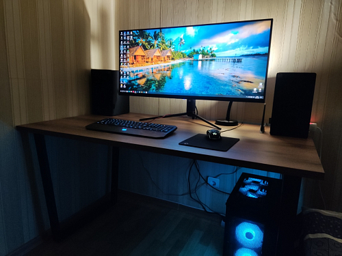 Деревянный стол Лота Лофт 120x75 дуб крафт табачный / черный матовый фото покупателя 796