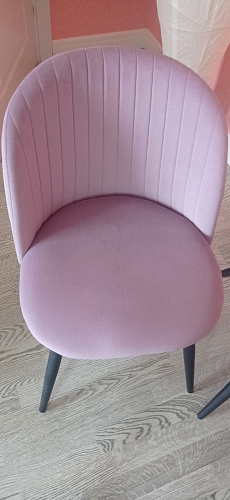 Стул на металлокаркасе Gabi 1 light purple / black фото покупателя 748