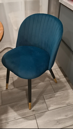 Стул на металлокаркасе Gabi 1 темно-серый / черный фото покупателя 30