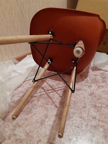 Стул Cindy Eames mod. 001 khaki / natural фото покупателя 156