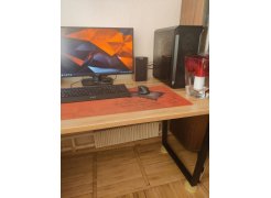 Деревянный стол Лота Лофт 120(160)х75 черный матовый / бетон светлый фото покупателя 843