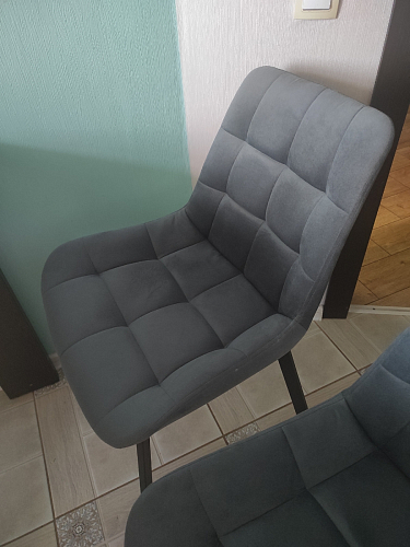 Стул на металлокаркасе Челси К бирюзовый / черный фото покупателя 97