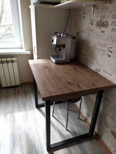 Стол Форли бетон / черный матовый фото покупателя 57