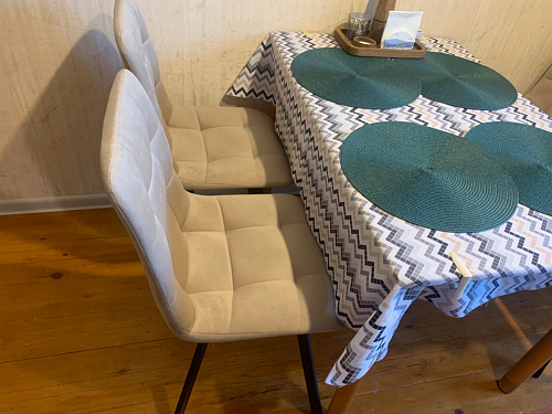 Стул на металлокаркасе Чилли бежевый / белый каркас фото покупателя 1179