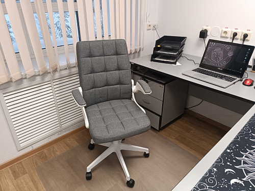 Компьютерное кресло Elga gray / white фото покупателя 5
