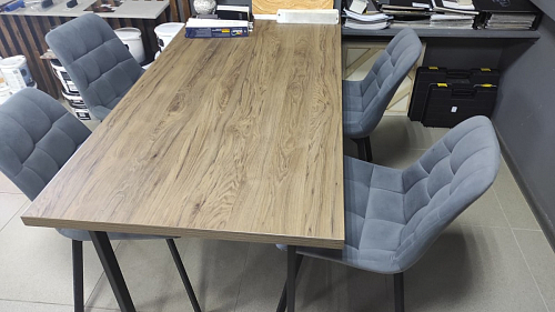 Стул на металлокаркасе Челси бирюзовый / черный фото покупателя 170