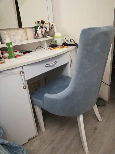 Стул Elegance dark walnut / fabric cream фото покупателя 7