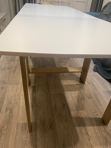 Стол обеденный раздвижной СтК7 дуб молочный фото покупателя 110