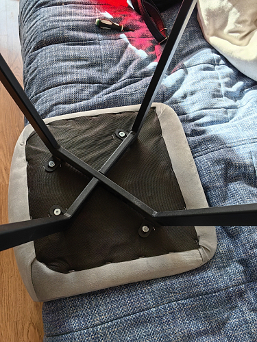 Стул на металлокаркасе Чилли К латте / белый фото покупателя 691