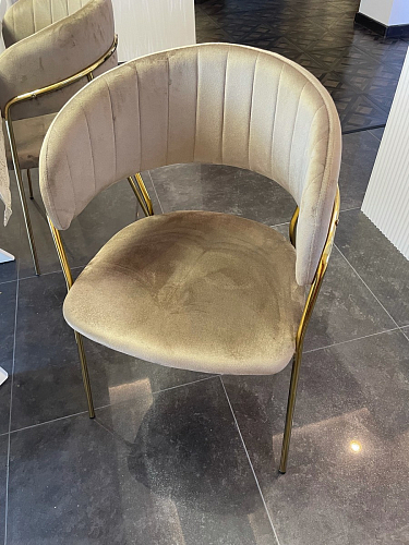 Стул на металлокаркасе Kamelia gold / gray фото покупателя 82