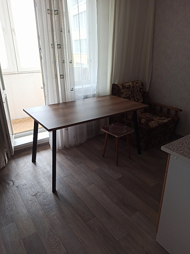 Стол Тринити Лофт 120 32 мм дуб галифакс табако / черный матовый фото покупателя 448