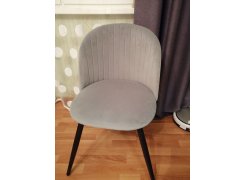 Стул на металлокаркасе Gabi 1 gray / black фото покупателя 838