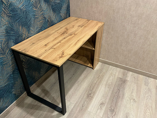 Письменный стол Битти Лофт 116х60х75 креатель / черный матовый фото покупателя 155