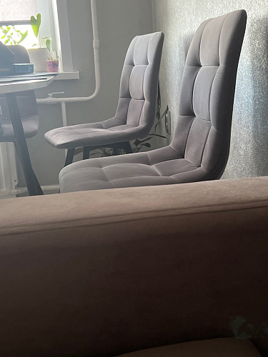 Стул на металлокаркасе Чилли К кирпичный / черный фото покупателя 495