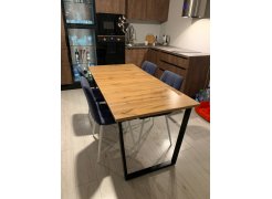 Стол Лота Лофт 140 25 мм черный матовый / бетон фото покупателя 74