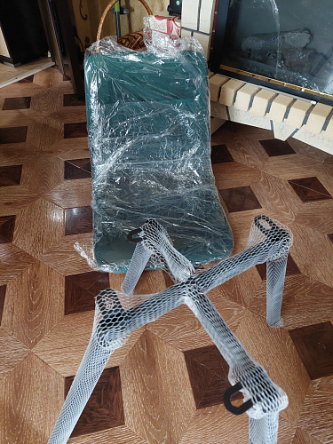 Стул на металлокаркасе Чилли синий / белый фото покупателя 721