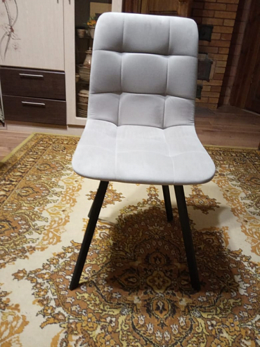 Стул на металлокаркасе Чилли синяя ткань / белый фото покупателя 1046