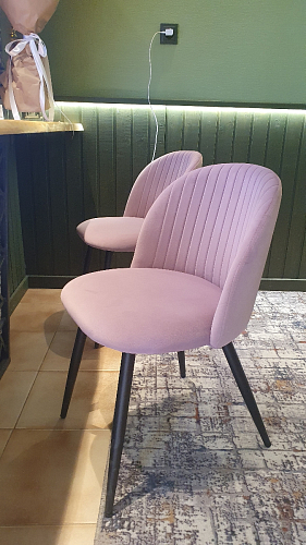 Стул на металлокаркасе Gabi latte / gold / black фото покупателя 764