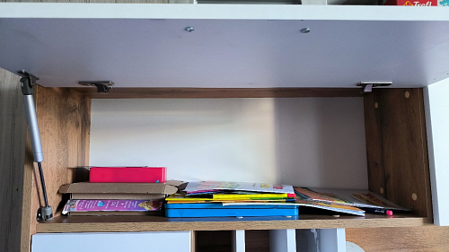 Письменный стол Лайт 03.243 дуб золотой (craft) / белый премиум фото покупателя 246