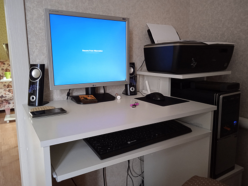 Стол компьютерный Джаз-24 правый венге фото покупателя 159