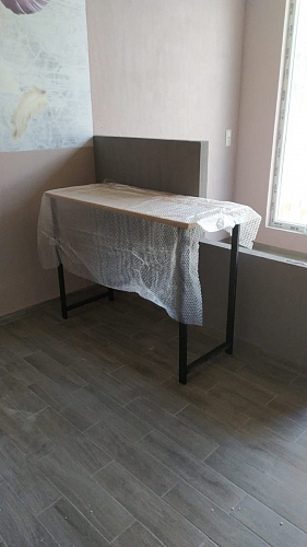 Барная стойка Дилан Лофт 120х60х90 бетон фото покупателя 5