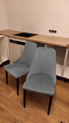 Стул на металлокаркасе Kora beige / black фото покупателя 422