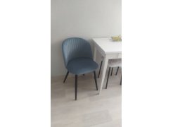 Стул на металлокаркасе Gabi 1 gray / black фото покупателя 694