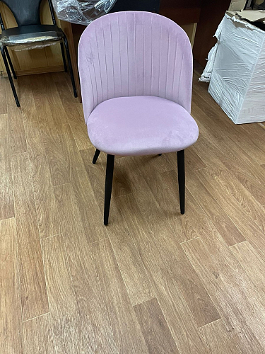 Стул на металлокаркасе Gabi 1 light blue / black / gold фото покупателя 716