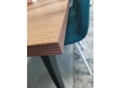 Деревянный стол Лота Лофт 120(160)х75 черный матовый / бетон светлый фото покупателя 258