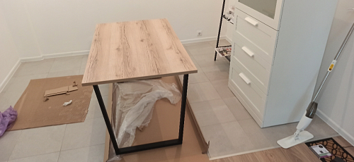 Стол раскладной Лота Лофт 120 25 мм юта / черный матовый фото покупателя 465