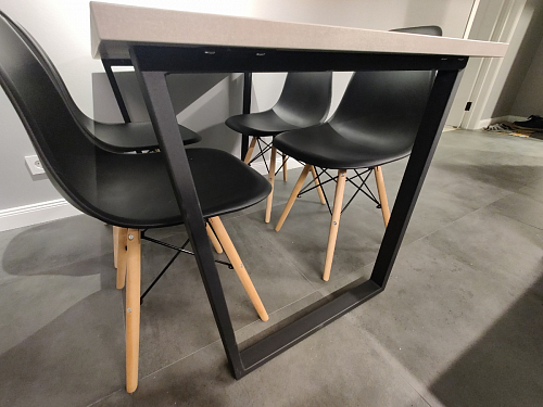 Стол раскладной Лота Лофт 120 25 мм юта / черный матовый фото покупателя 367