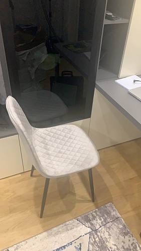 Стул на металлокаркасе Capri голубой фото покупателя 69