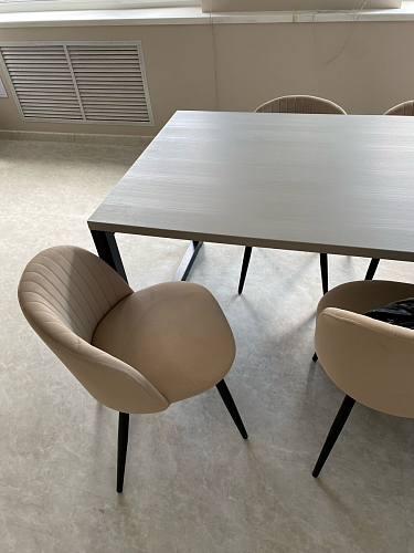 Стул на металлокаркасе Gabi latte / gold / black фото покупателя 251