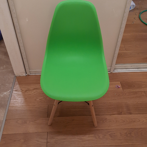 Пластиковый стул Eames PC-015 серо-голубой / дерево фото покупателя 76