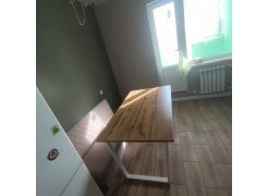 Деревянный стол Лота Лофт 120(160)х75 черный матовый / бетон светлый фото покупателя 807