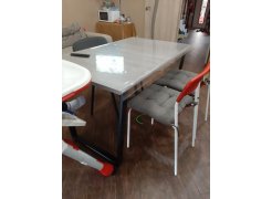 Стол Лота Лофт 140 25 мм юта / белый матовый фото покупателя 557