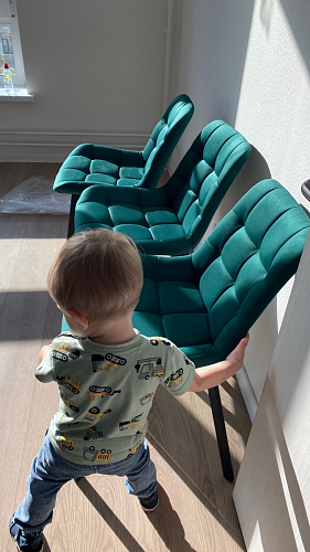 Стул на металлокаркасе Челси бежевый / белый каркас фото покупателя 42