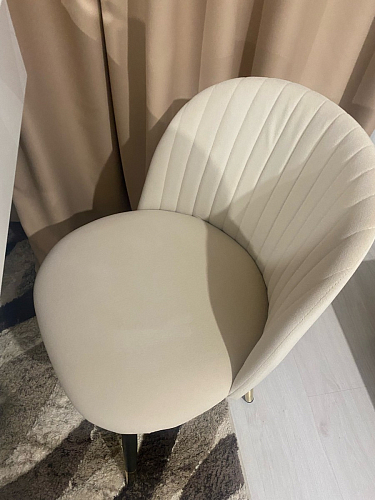 Стул на металлокаркасе Gabi dark beige / black / silver фото покупателя 326