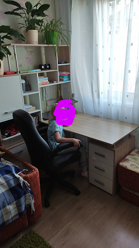 Компьютерный стол КС15 венге / дуб молочный левый фото покупателя 21