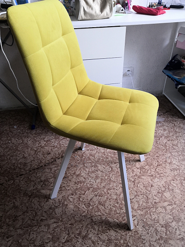 Стул на металлокаркасе Чилли черный / зеленый фото покупателя 850