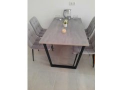 Стол Лота Лофт 140 25 мм черный матовый / бетон фото покупателя 812