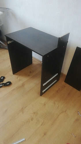 Компьютерный стол Джаз-24 левый дуб молочный фото покупателя 140