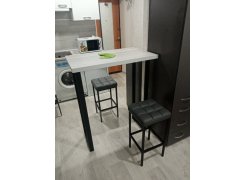 Барный стул Лофт кожзам d1 / черный матовый фото покупателя 130