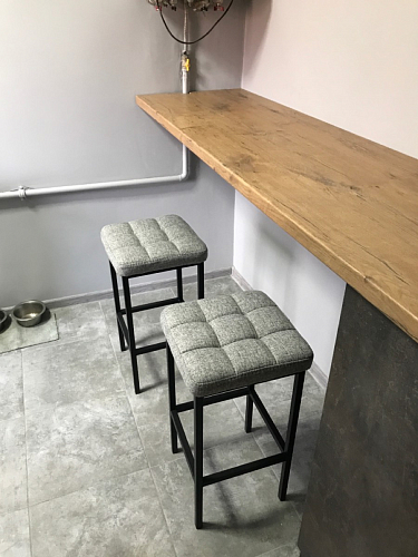 Барный стул Лофт катания минт / белый матовый фото покупателя 229