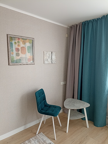 Стул на металлокаркасе Чилли синяя ткань / белый фото покупателя 1091