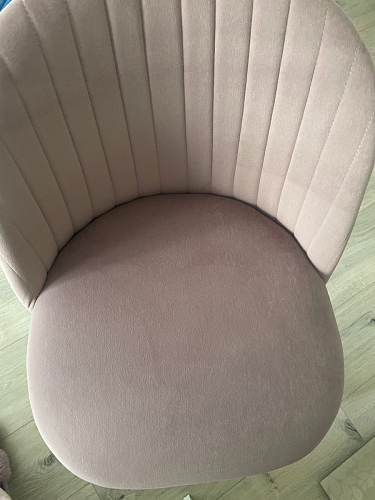 Стул на металлокаркасе Gabi 1 light purple / black / gold фото покупателя 69