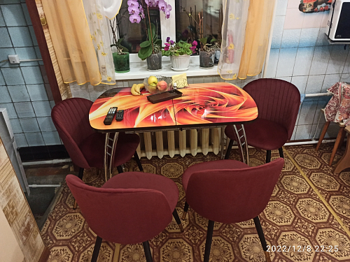 Стул на металлокаркасе Gabi 1 dark gray / black фото покупателя 110