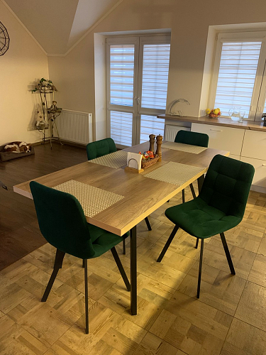 Стул на металлокаркасе Чилли синий / белый фото покупателя 1171