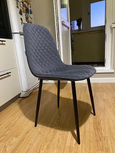 Стул на металлокаркасе Capri голубой фото покупателя 60