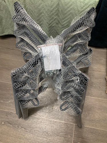 Стул на металлокаркасе Чилли К черный / зеленый фото покупателя 547